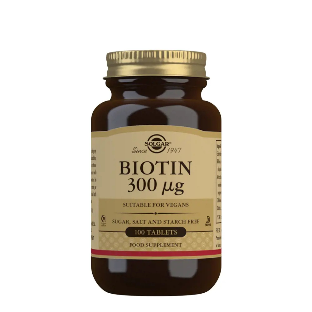 SOLGAR BIOTINA 300 g 100 tablets SOLGAR BIOTINA 300 g 100 tablets