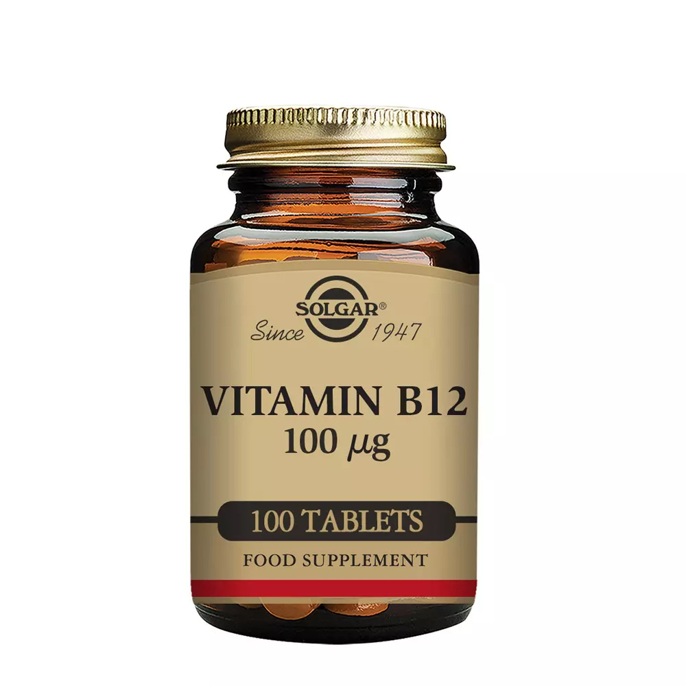 SOLGAR VITAMIN B12 100 g Cianocobalamina 100 tablets SOLGAR VITAMIN B12 100 g Cianocobalamina 100 tablets