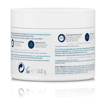 <span class="notranslate">CERAVE MOISTURISING CREAM</span> for dry to very dry skin 340 ml