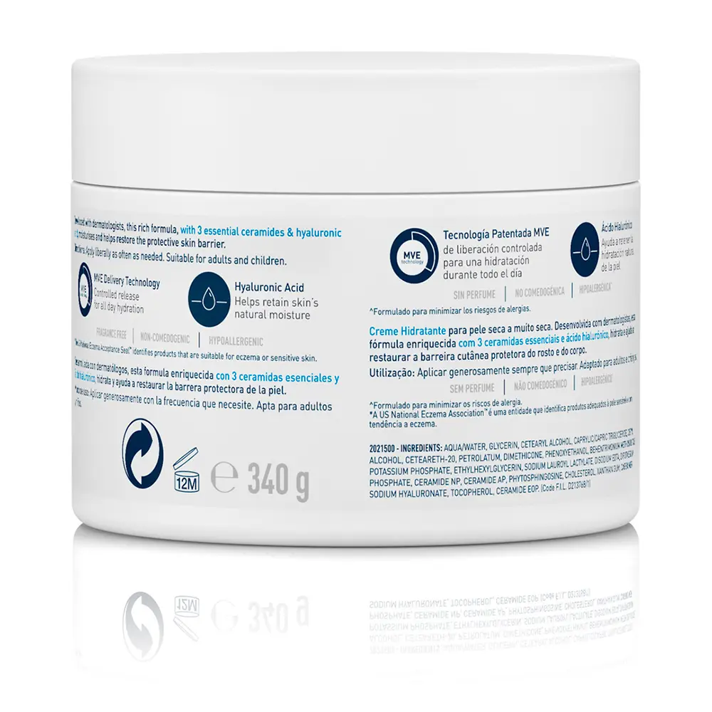 <span class="notranslate">CERAVE MOISTURISING CREAM</span> for dry to very dry skin 340 ml