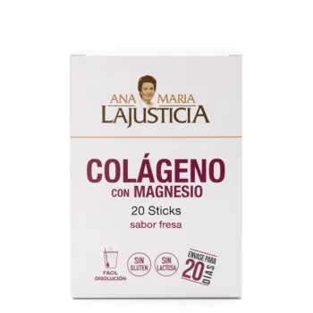 ANA MARÍA LAJUSTICIA COLLAGEN WITH MAGNESIUM strawberry flavor 20 sticks ANA MARÍA LAJUSTICIA COLLAGEN WITH MAGNESIUM strawberry flavor 20 sticks