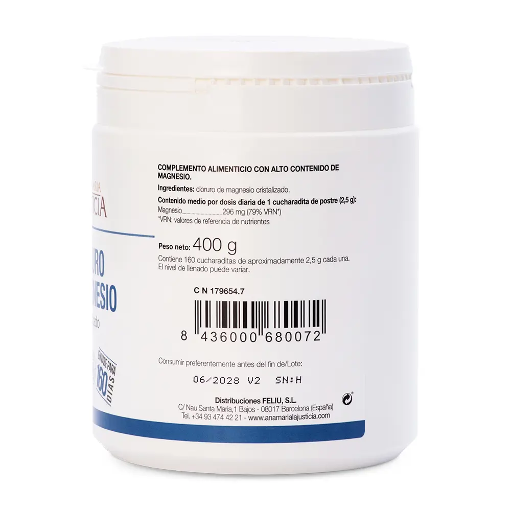 ANA MARÍA LAJUSTICIA MAGNESIUM CHLORIDE crystallized 400 gr ANA MARÍA LAJUSTICIA MAGNESIUM CHLORIDE crystallized 400 gr - Image 3
