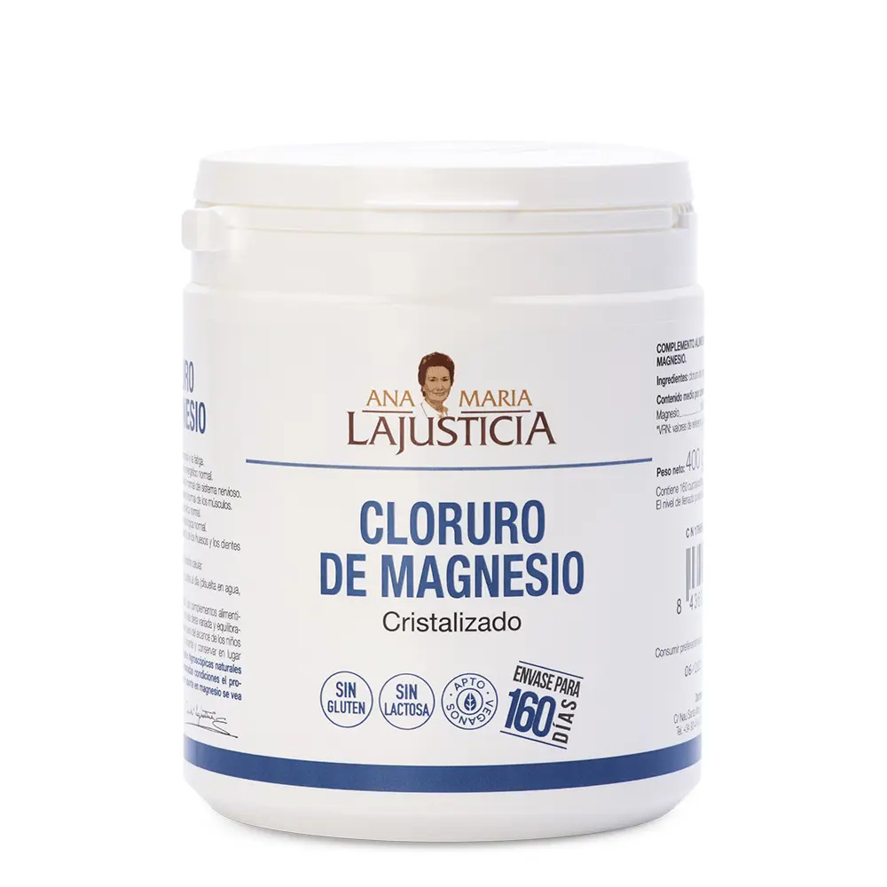 ANA MARÍA LAJUSTICIA MAGNESIUM CHLORIDE crystallized 400 gr ANA MARÍA LAJUSTICIA MAGNESIUM CHLORIDE crystallized 400 gr