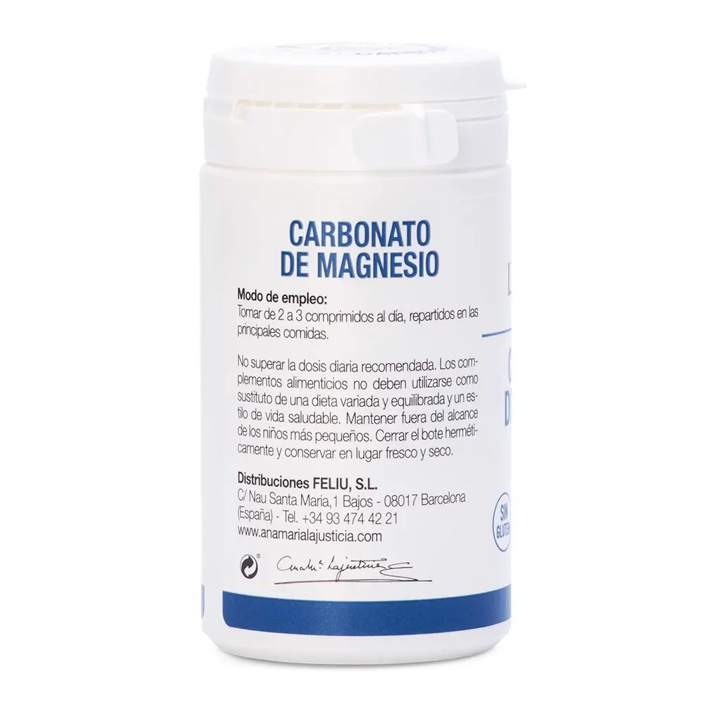 ANA MARÍA LAJUSTICIA MAGNESIUM CARBONATE 75 tablets