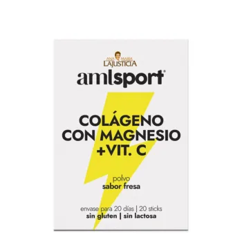 AMLSPORT COLLAGEN WITH MAGNESIUM + VIT.C strawberry flavor 20 sticks