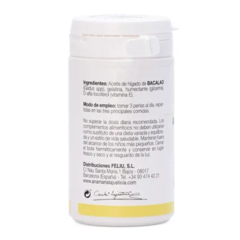 ANA MARÍA LAJUSTICIA OIL DE HIGADO DE BACALAO + VITAMIN E 90 pearls