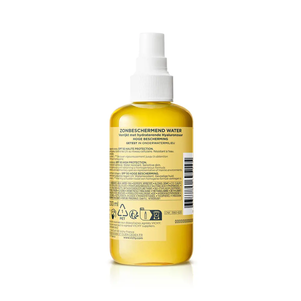 VICHY IDAL SOLEIL eau de protection solaire hydr SPF50 200 ml