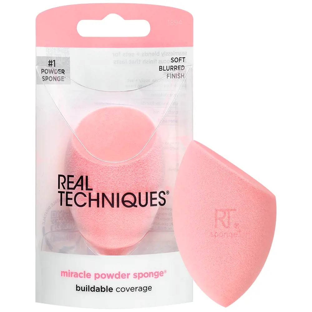 REAL TECHNIQUES Éponge en poudre MIRACLE 1 u REAL TECHNIQUES Éponge en poudre MIRACLE 1 u