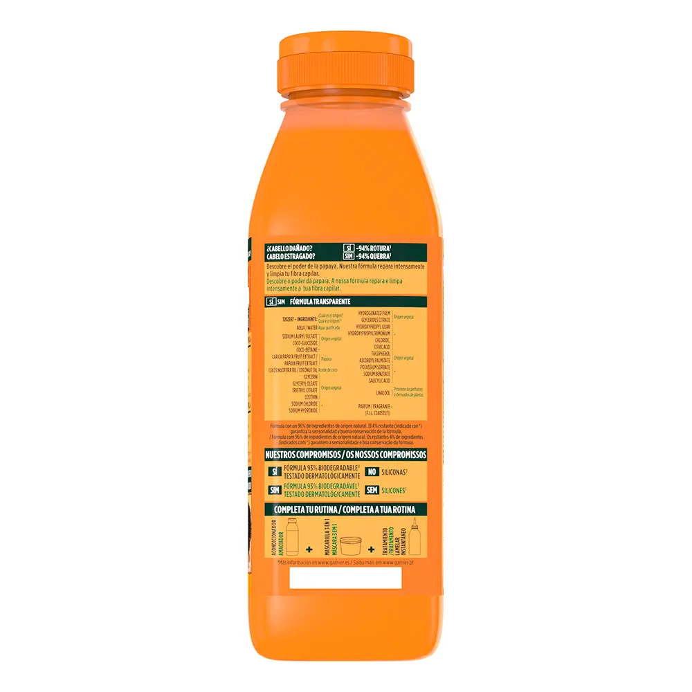 GARNIER FRUCTIS HAIR FOOD papaya repairing shampoo 350 ml