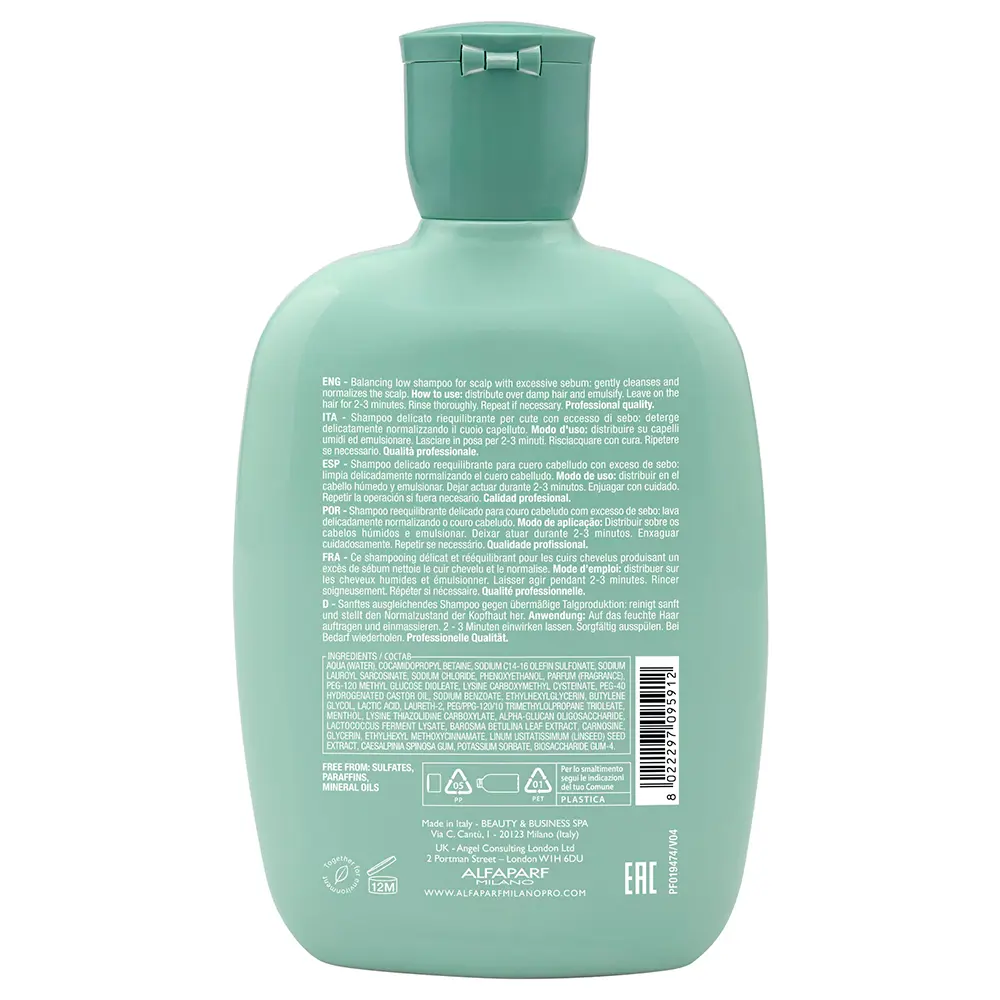 ALFAPARF MILANO+ SEMI DI LINO balancing low shampoo 250 ml