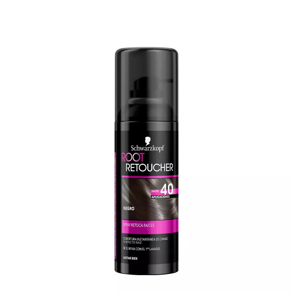 SCHWARZKOPF MASS MARKET+ ROOT RETOUCHER retouches roots spray #black SCHWARZKOPF MASS MARKET+ ROOT RETOUCHER retouches roots spray #black