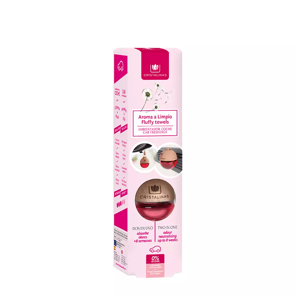 CRISTALINAS CAR air freshener 0% #clean aroma 6 ml CRISTALINAS CAR air freshener 0% #clean aroma 6 ml