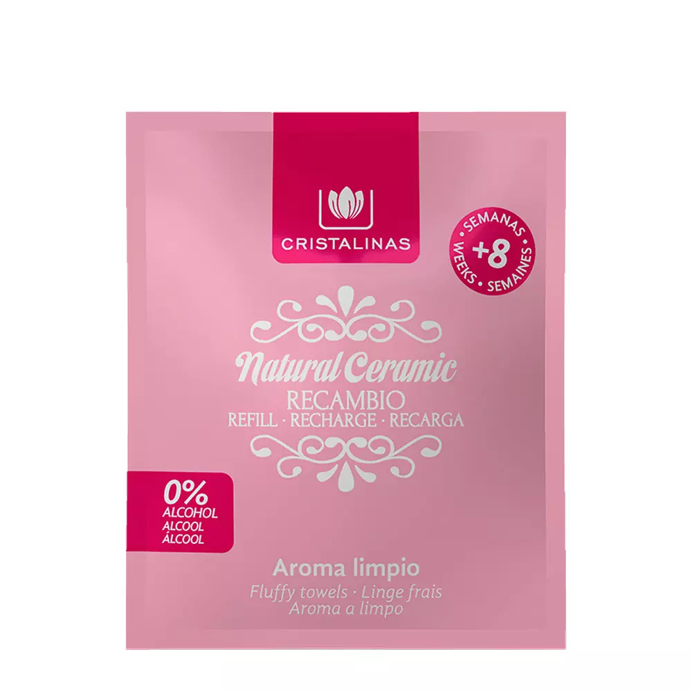 CRISTALINAS ARMARIO ambientador recambio 0% #aroma limpio 1 u CRISTALINAS ARMARIO ambientador recambio 0% #aroma limpio 1 u
