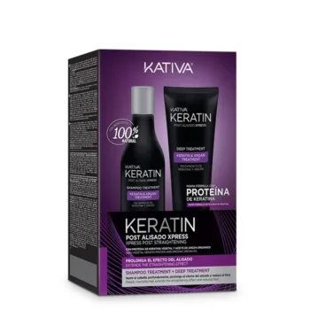 KATIVA+ KERATIN EXPRESS POST BRAZILIAN STRAIGHTENING SET 2 pcs