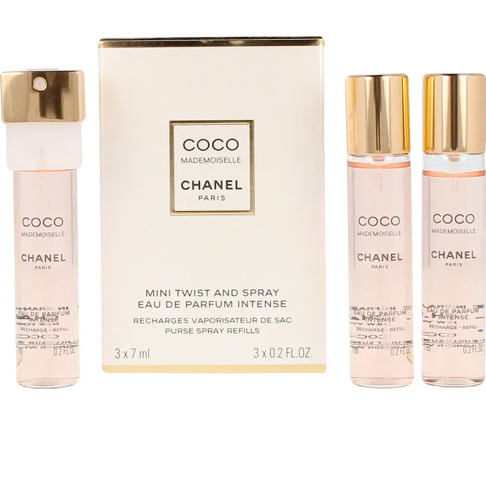 <span class="notranslate">CHANEL COCO MADEMOISELLE</span> eau de parfum spray twist & spray refills 3 x 7 ml for Women <span class="notranslate">CHANEL COCO MADEMOISELLE</span> eau de parfum spray twist & spray refills 3 x 7 ml for Women