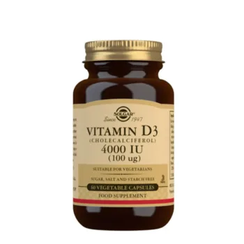 SOLGAR VIT D3 4000 UI 100 mcg. vegetable capsules 60 u