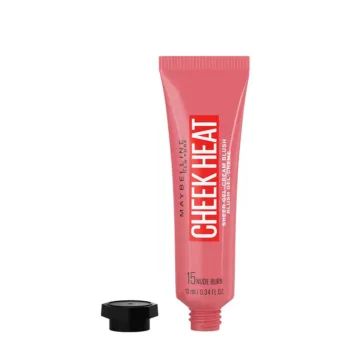 MAYBELLINE CHEEK HEAT blush gel-crema trasparente n. 15-nude burn
