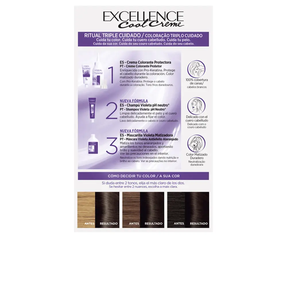 L'ORÉAL PARIS EXCELLENCE cream dye #4.11-intense ash brown 1 u