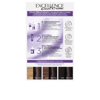 L'ORÉAL PARIS EXCELLENCE COOL Creme Hair Color #5.11-Intense Ash Light Brown
