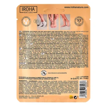 IROHA PEACH foot mask socks repair 2 u