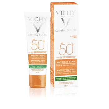 VICHY CAPITAL SOLEIL matifiant 3-en-1 SPF50+ 50 ml