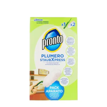 PRONTO PRONTO PLUMERO ATRAPAPOLVO aparato + 2 recambios
