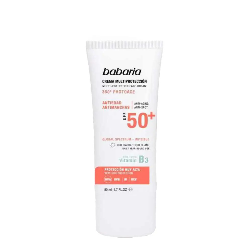 BABARIA SOLAR MULTIPROTECCION cream anti-stain SPF50+ 50 ml BABARIA SOLAR MULTIPROTECCION cream anti-stain SPF50+ 50 ml