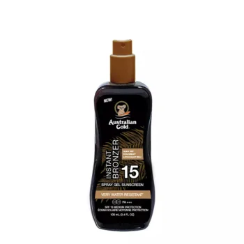 AUSTRALIAN GOLD INSTANT BRONZER Spray Gel Sunscreen SPF15 100 ml