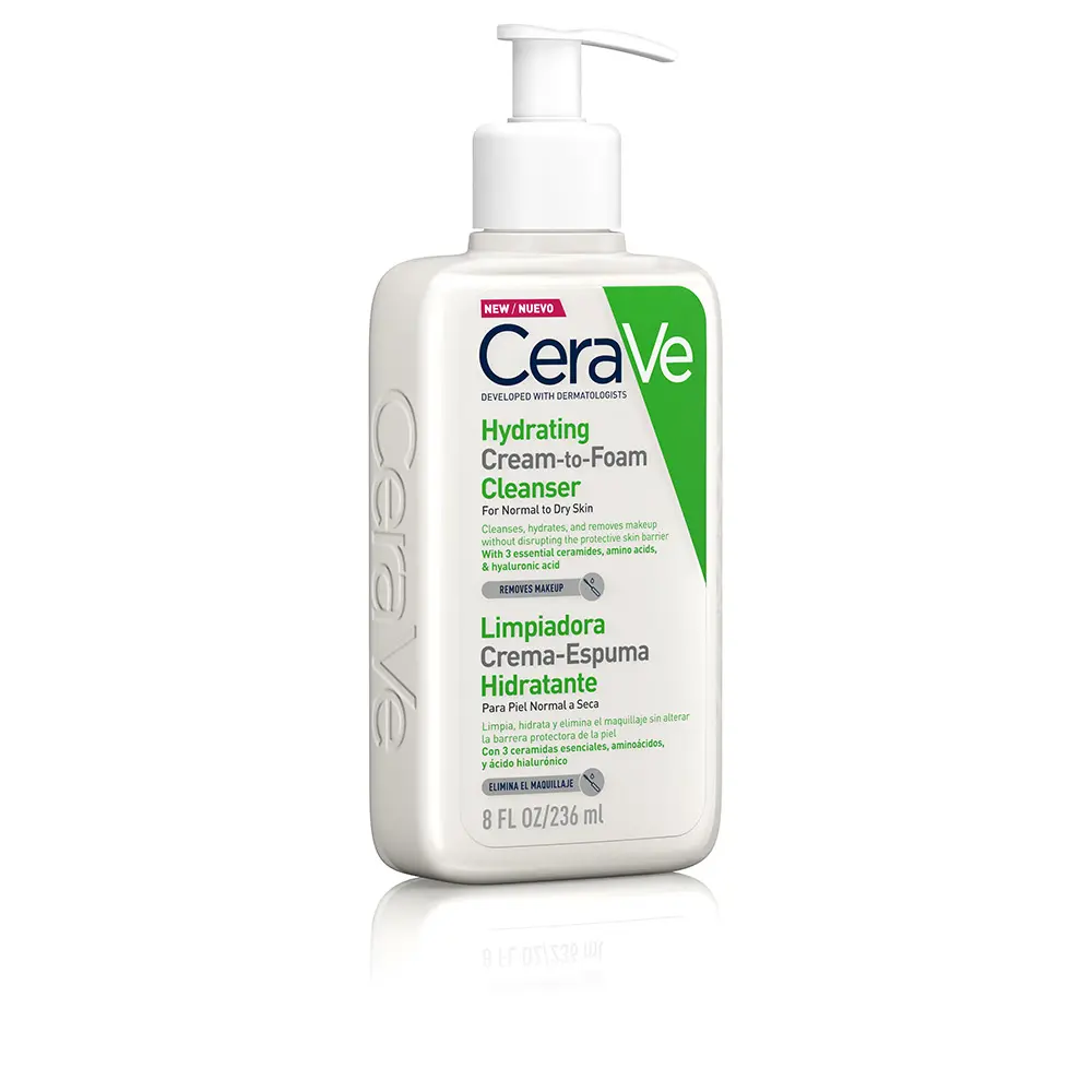 CERAVE Nettoyant CRÈME-MOUSSE HYDRATANT pour peaux normales à sèches 236 ml