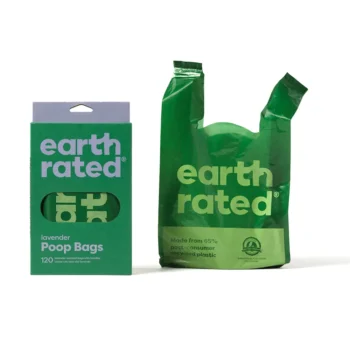 EARTH RATED BAGS ASAS mascota #lavanda 120 u