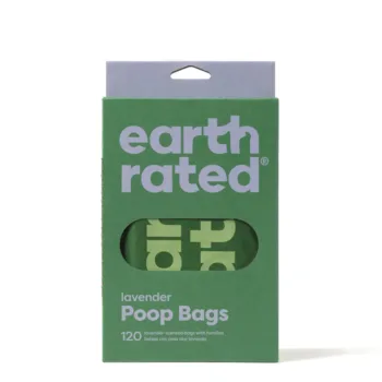 EARTH RATED BAGS ASAS mascota #lavanda 120 u