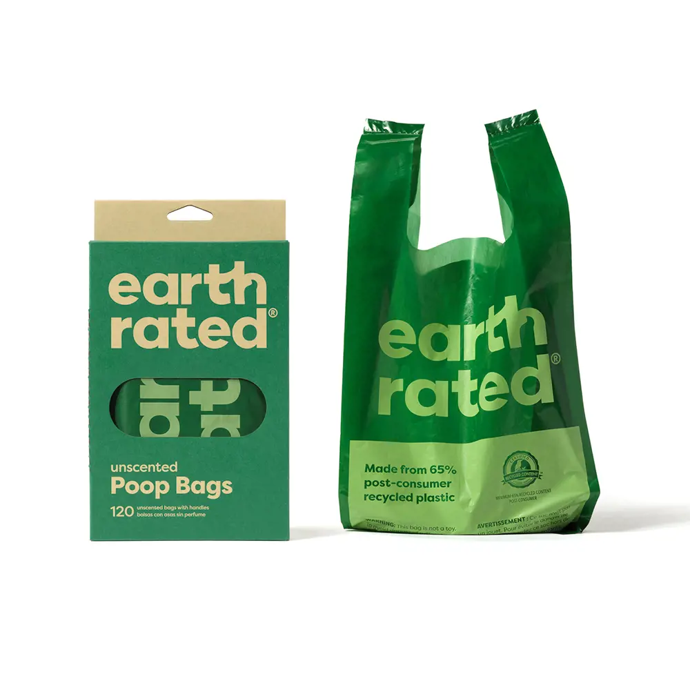 EARTH RATED BAGS ASAS mascota #sin perfume 120 u