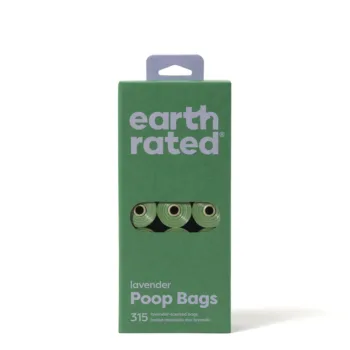 EARTH RATED ROLLOS BOLSA mascota recambio #lavanda 21 x 15 u