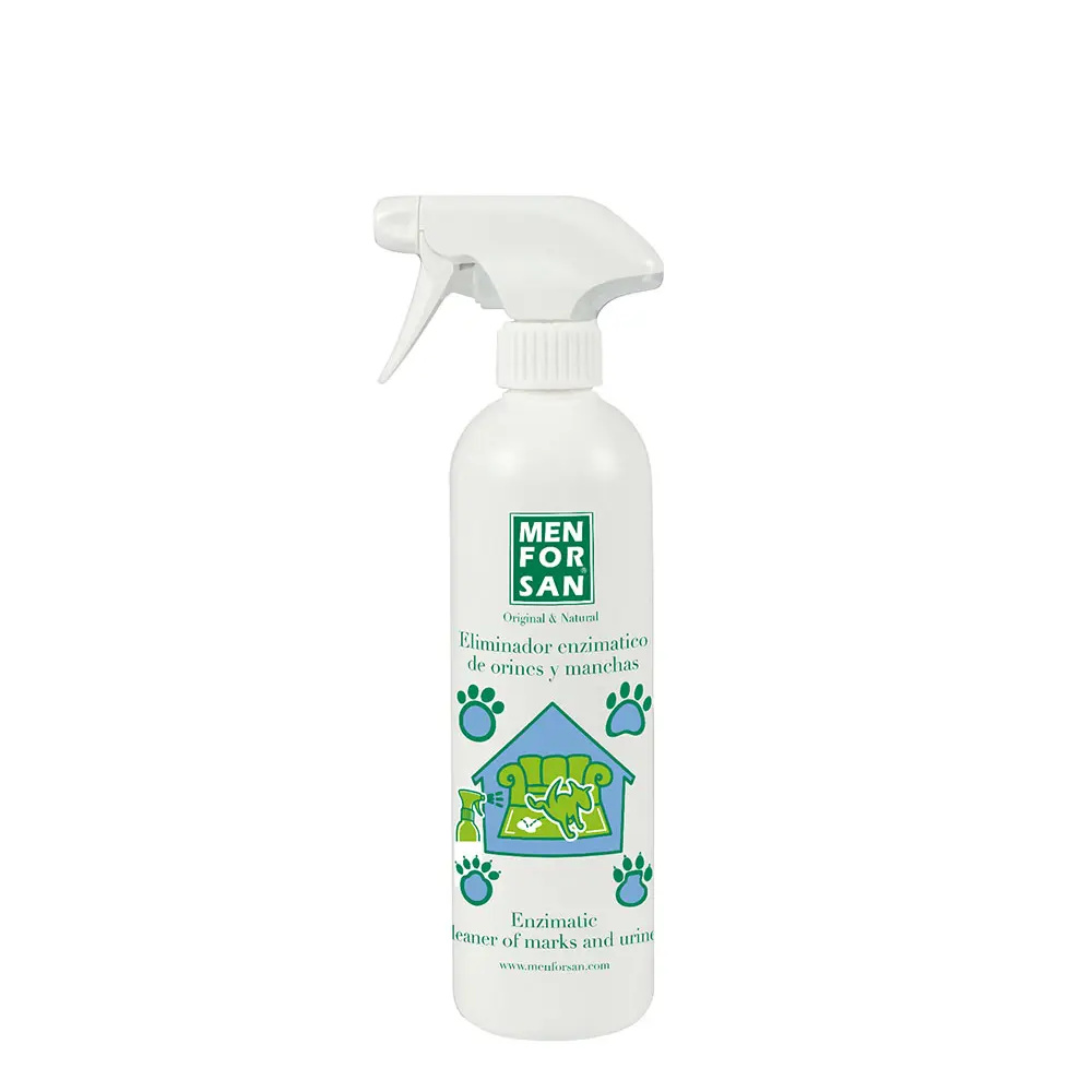 MEN FOR SAN ELIMINADOR enzymatic de orines and manchas mascotas 500 ml MEN FOR SAN ELIMINADOR enzymatic de orines and manchas mascotas 500 ml