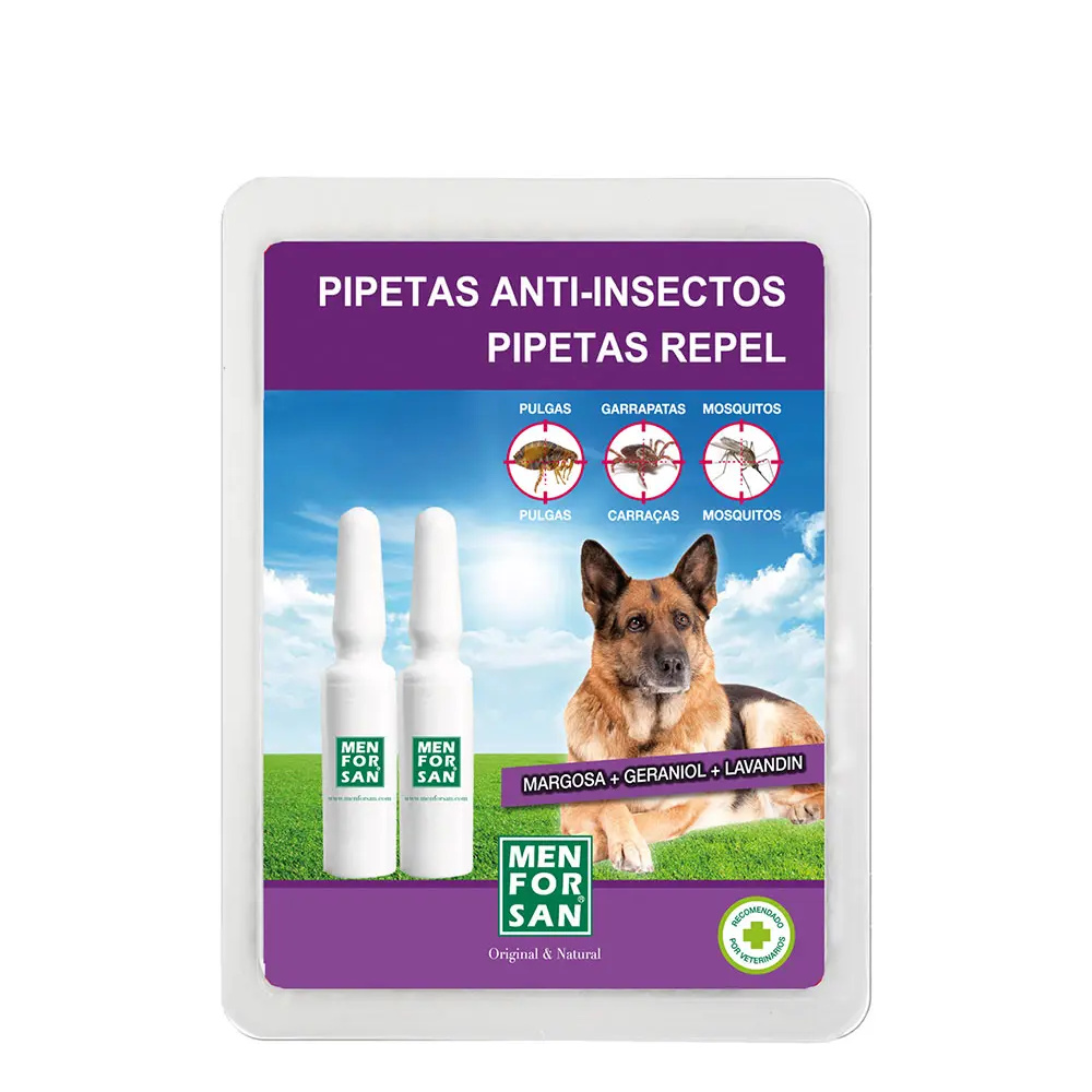 MEN FOR SAN PIPETTES anti-insect dogs 2 units MEN FOR SAN PIPETTES anti-insect dogs 2 units