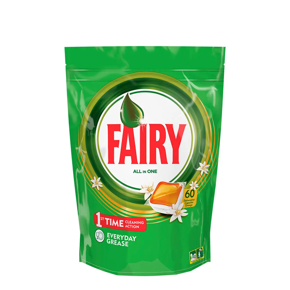 FAIRY FAIRY TODO EN 1 ORANGE lavavajillas 60 capsules FAIRY FAIRY TODO EN 1 ORANGE lavavajillas 60 capsules
