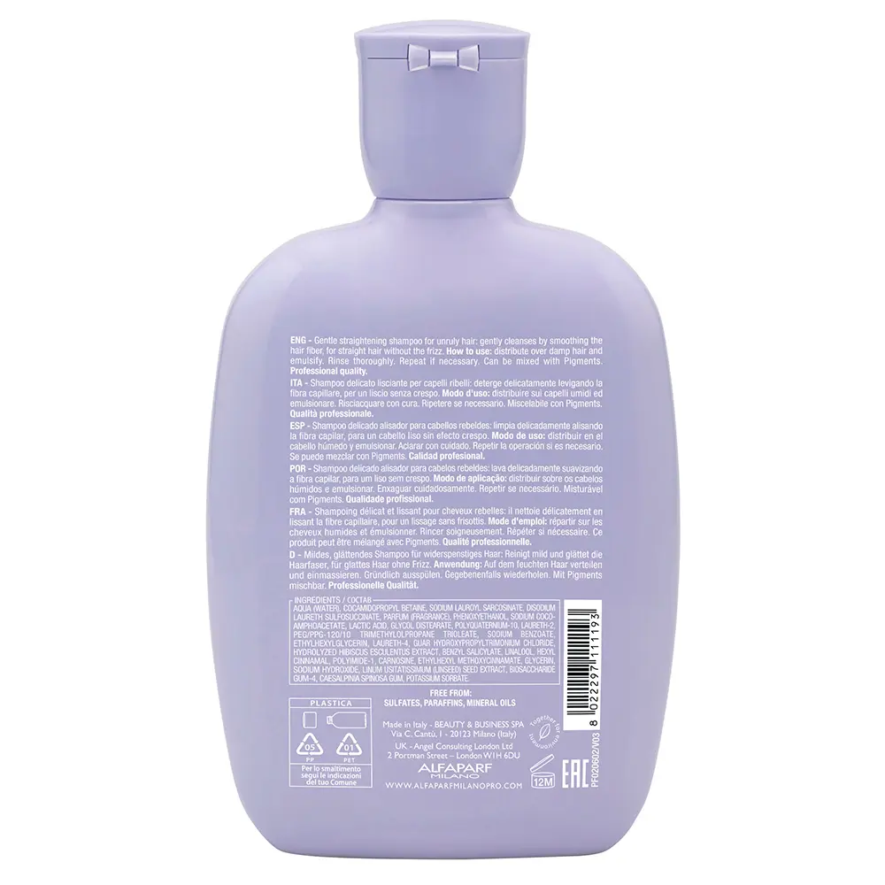 ALFAPARF MILANO SEMI DI LINO SMOOTH smoothing low shampoo 250 ml