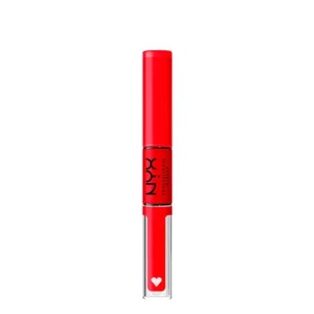 NYX PROFESSIONAL MAKE UP SHINE LOUD pro pigment lip shine #rebel in red