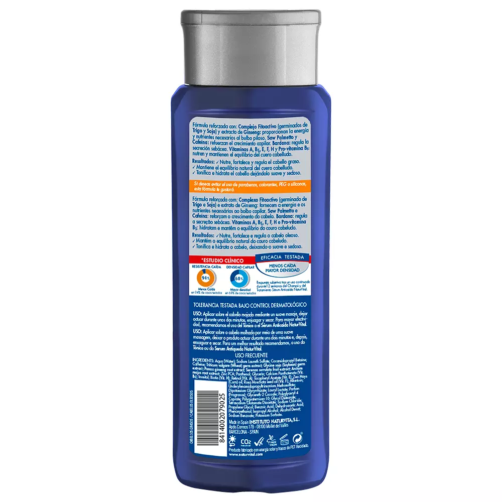 NATUR VITAL ANTI-FALL SHAMPOO for oily hair 300 ml NATUR VITAL ANTI-FALL SHAMPOO for oily hair 300 ml