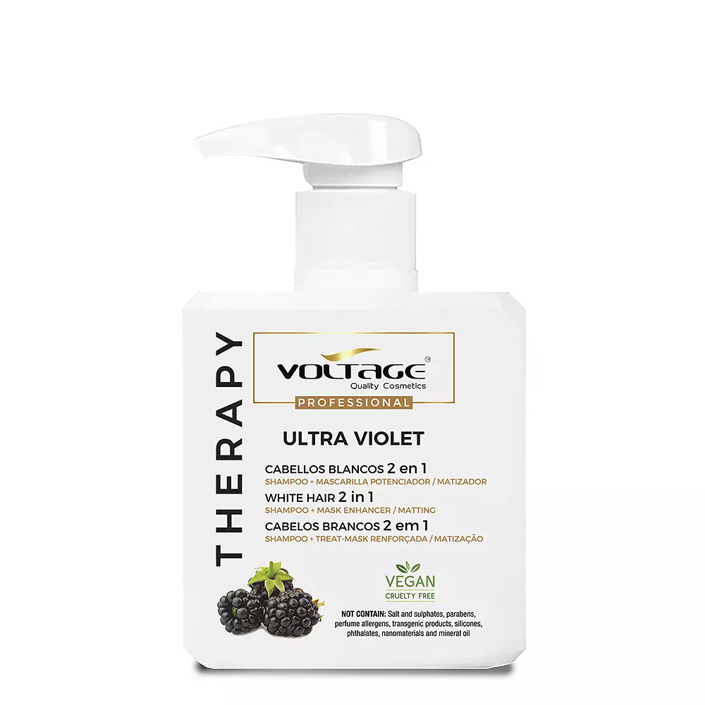 VOLTAGE COSMETICS THERAPY ULTRA VIOLET cabellos blancos 2 en 1 champoo-mask 500 ml VOLTAGE COSMETICS THERAPY ULTRA VIOLET cabellos blancos 2 en 1 champoo-mask 500 ml