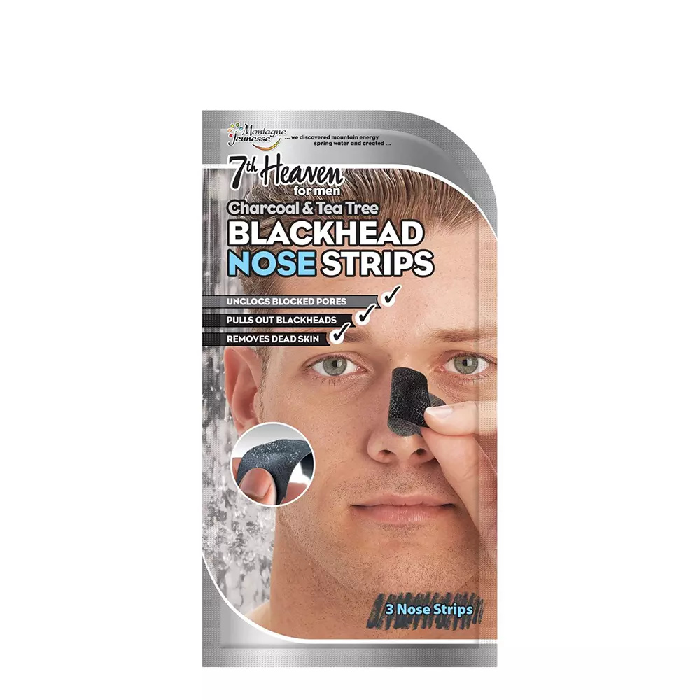 7TH HEAVEN FOR MEN BLACK HEAD nose strips 3 u 7TH HEAVEN FOR MEN BLACK HEAD nose strips 3 u