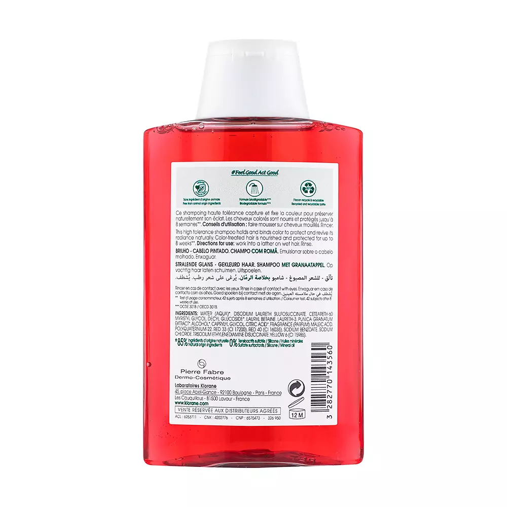 KLORANE A LA GRANADA shine shampoo for colored hair 200 ml