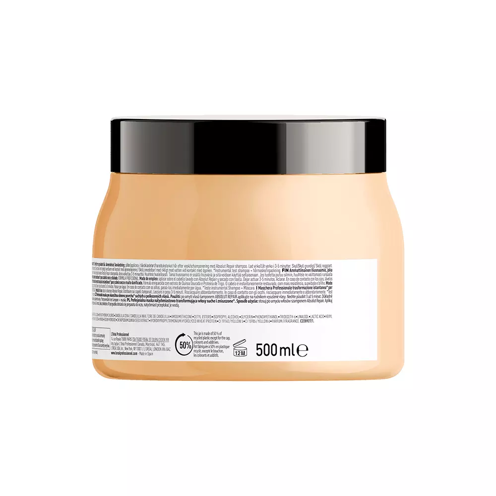 L'ORÉAL PROFESSIONNEL PARIS ABSOLUT REPAIR GOLD mask 500 ml L'ORÉAL PROFESSIONNEL PARIS ABSOLUT REPAIR GOLD mask 500 ml