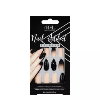 ARDELL NAIL ADDICT black stud & pink ombre 1 u