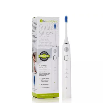 BECONFIDENT SONIC SILVER electric whitening toothbrush #white/silver 1 u