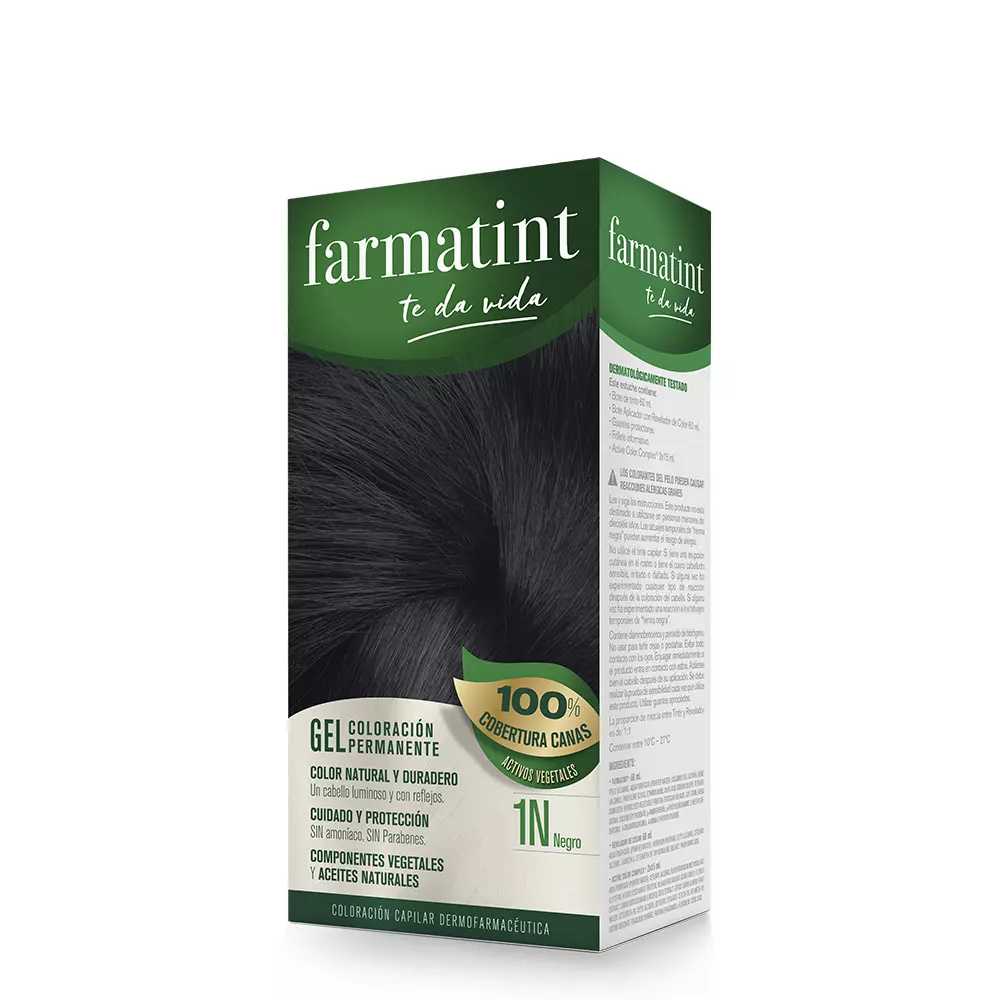 FARMATINT FARMATINT GEL dry permanent color #1n-black 5 u FARMATINT FARMATINT GEL dry permanent color #1n-black 5 u