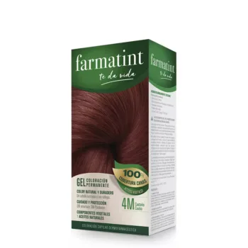 FARMATINT FARMATINT GEL dry  permanent color #4m- chestnut  mahogany 5 u