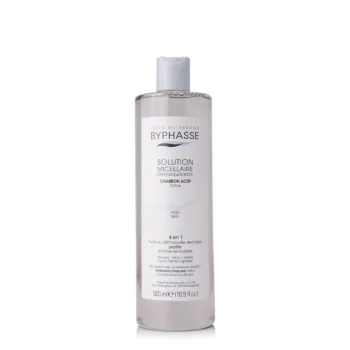BYPHASSE Solution micellaire démaquillante au charbon actif 500 ml