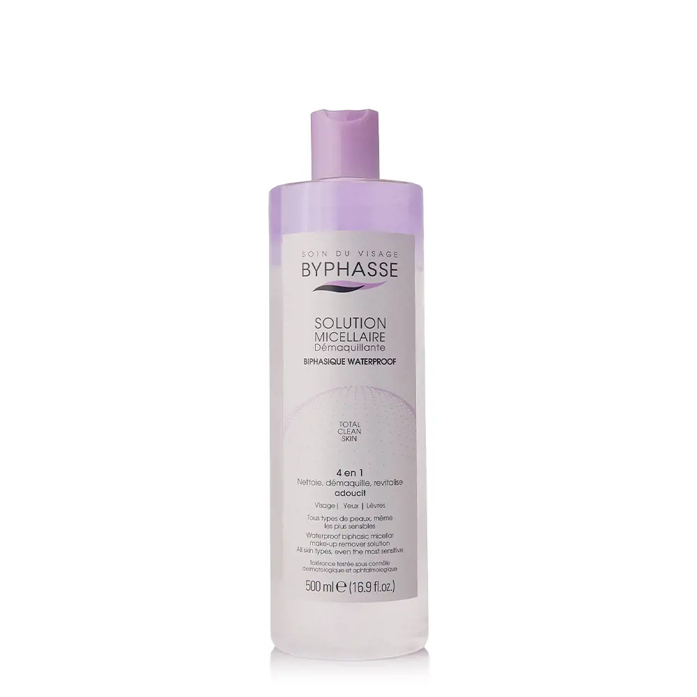 <span class="notranslate">BYPHASSE SOLUCION MICELLAR</span> makeup remover biphasic waterproof 500 ml <span class="notranslate">BYPHASSE SOLUCION MICELLAR</span> makeup remover biphasic waterproof 500 ml