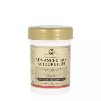 SOLGAR 40 PLUS ACIDOPHILUS AVANZADO vegetable capsules 60 u